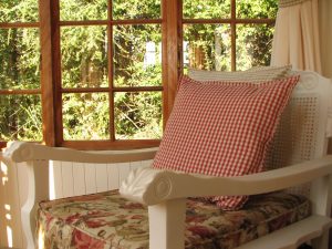 armchair in midlands cottage